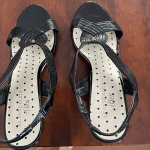 Sandal, black, sz 8, Anne Klein Flex